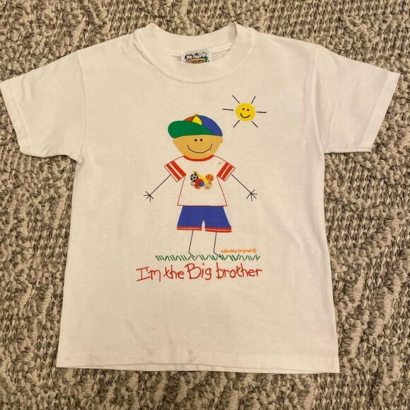 90s 00s “I’m the big brother” kids tee - Picture 2 of 7